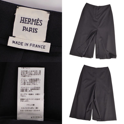 Hermes Pants Wide Cropped Wool Bottom — view 5