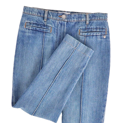 Chanel Pants Denim Cotton Bottom — view 3