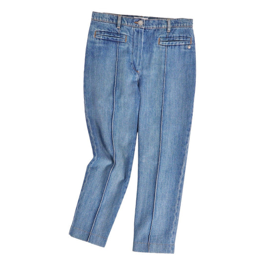 Chanel Pants Denim Cotton Bottom