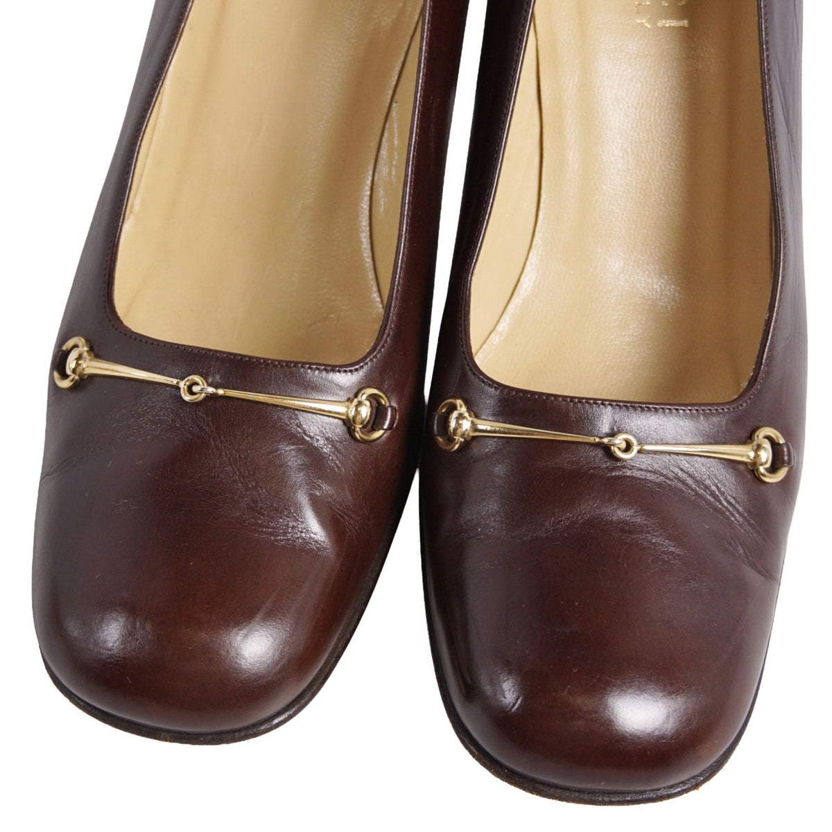 Gucci Vintage Pumps Horsebit Leather Heels — view 3