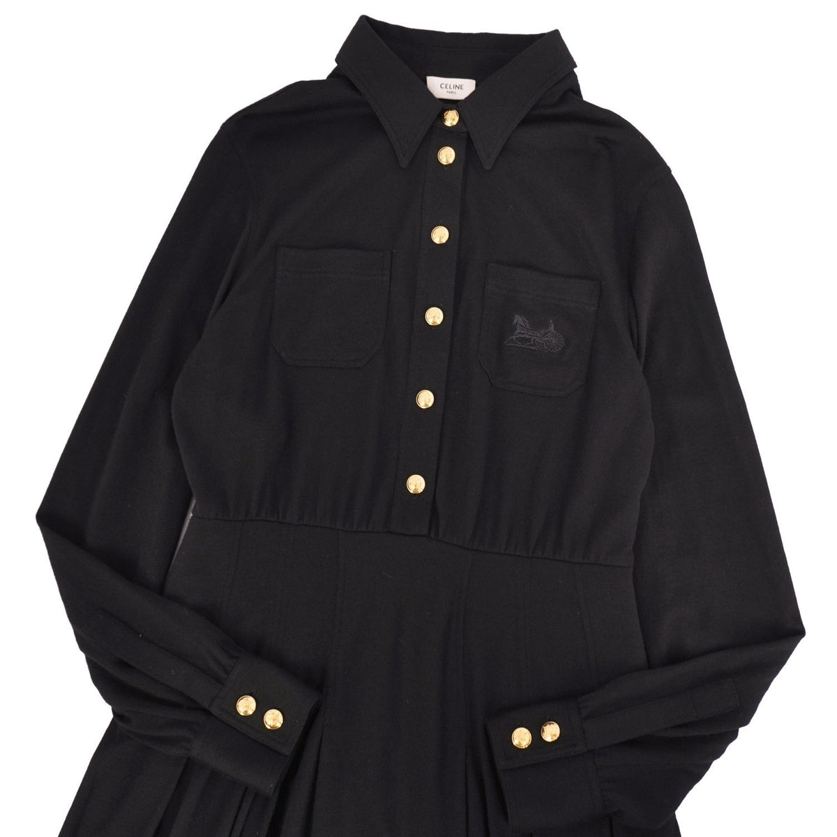 Celine Dress Knit Long Sleeve Carriage Sashimi — view 2