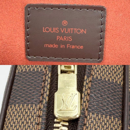 Louis Vuitton Shoulder Bag Damier Ipanema GM Mount Brown Gold — view 5