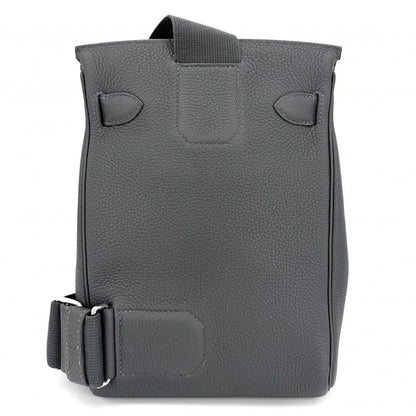 Hermes Shoulder Bag Hac a Dos PM Cross Bag Crossbody Leather Gray Silver — view 2