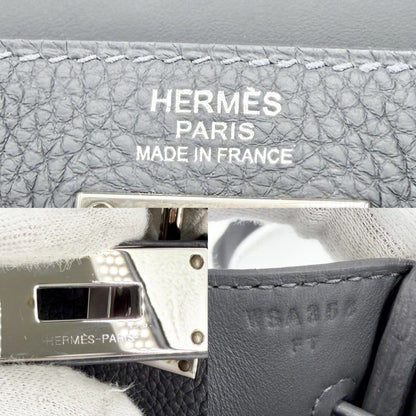 Hermes Shoulder Bag Hac a Dos PM Cross Bag Crossbody Leather Gray Silver — view 5