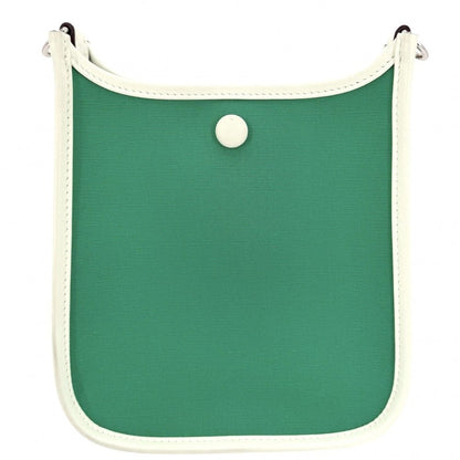 Hermes Shoulder Bag Neo Evelyne TPM Crossbody Neo Green Canvas Leather Mint — view 2