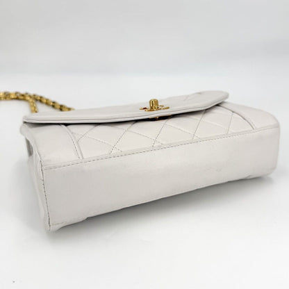 Chanel Shoulder Bag Quilted Diana Chain CC Logo Crossbody Turnlock Lambskin — view 3