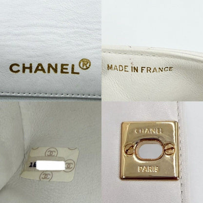 Chanel Shoulder Bag Quilted Diana Chain CC Logo Crossbody Turnlock Lambskin — view 5