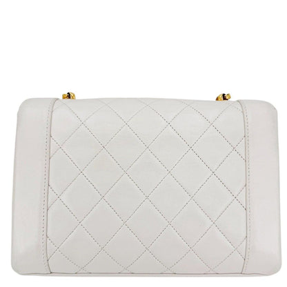 Chanel Shoulder Bag Quilted Diana Chain CC Logo Crossbody Turnlock Lambskin — view 2