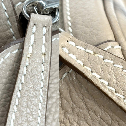 Hermes 2-Way Lindy 30 Handbag Shoulder Bag Taurillon Clemence Brown — view 6