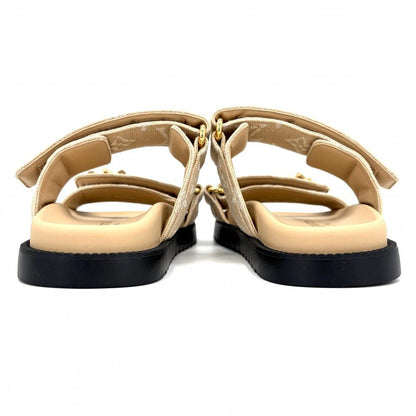 Louis Vuitton Sandals LV Sunset Monogram Jacquard 36.5 1 Ahnl 2 Rubber Canvas — view 4