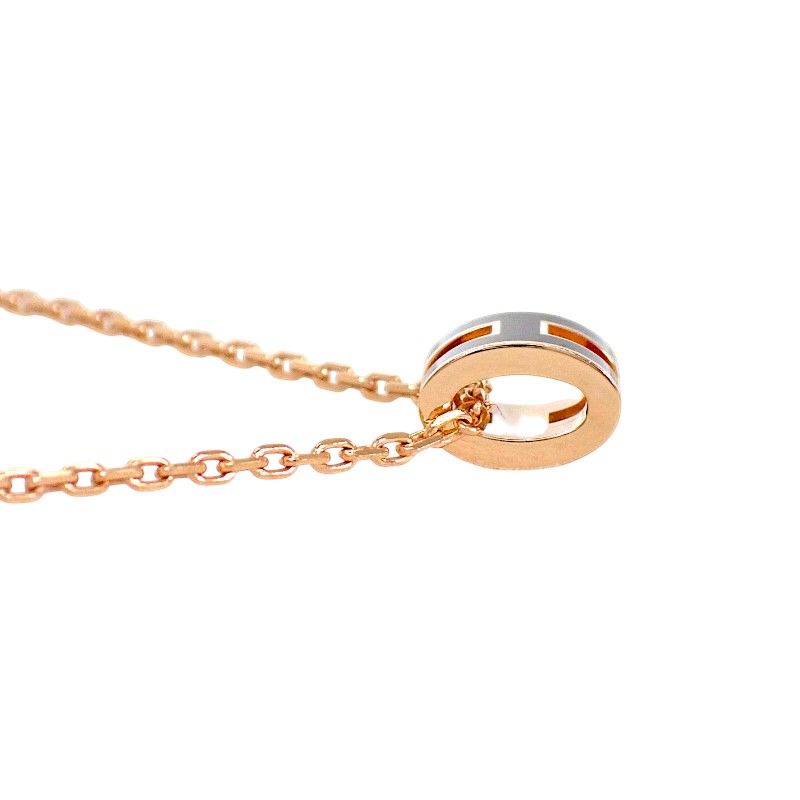 Hermes Mini Pop H Pendant Metal Black Pink Gold Included — view 8