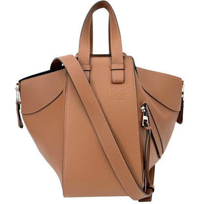 Loewe 2-Way Hammock Shoulder Bag Handbag Crossbody Tote Leather 387.30 Calfskin