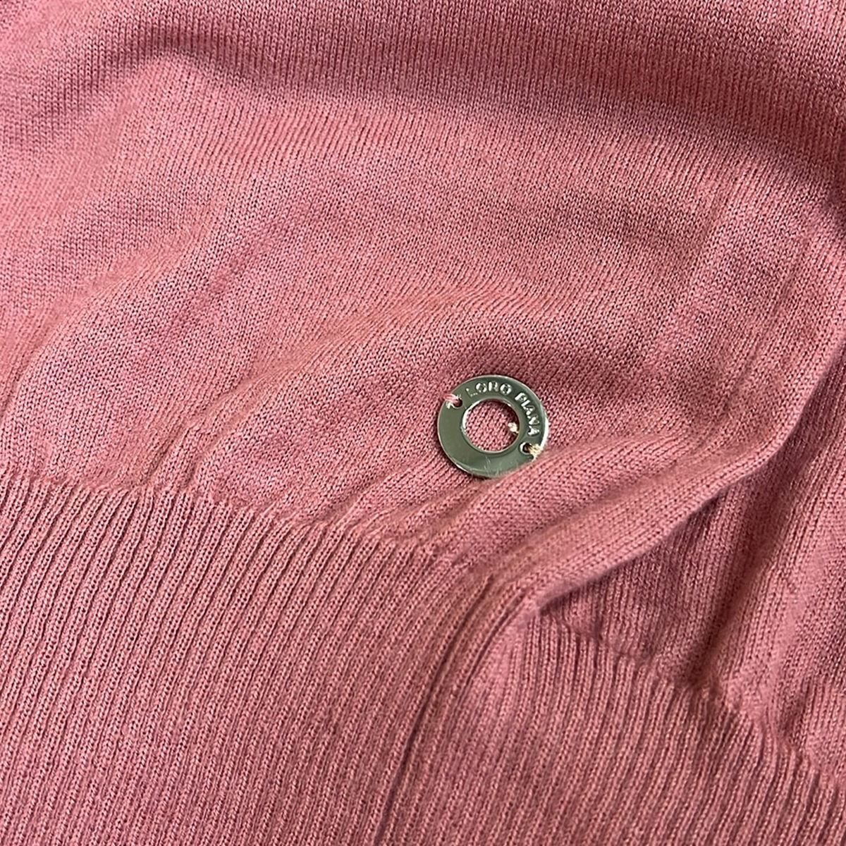 Loro Piana Long Sleeve Sweater 40 M Pink Crew Neck Cashmere — view 6