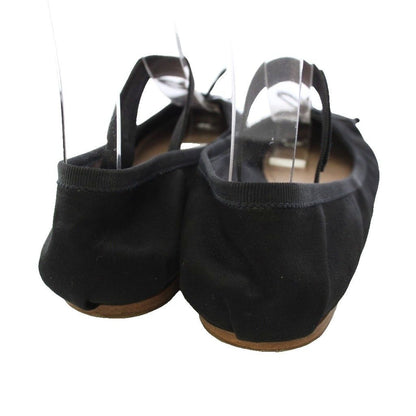 Miu Miu Miu Satin Ballerina Ballet Shoes Flat Black TK — view 6