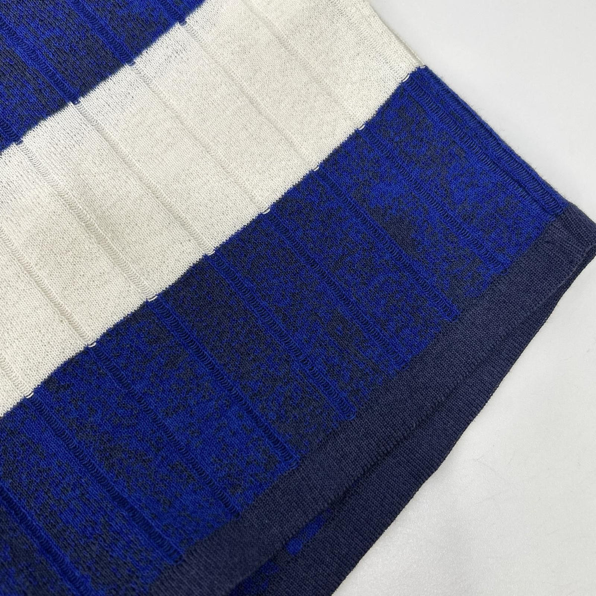 Saint Laurent Blue Short Sleeve Knit Sweater — view 8