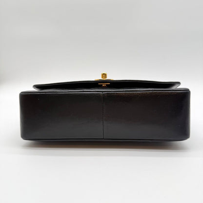 Chanel Diana Lambskin Quilted Shoulder Bag Black — view 4