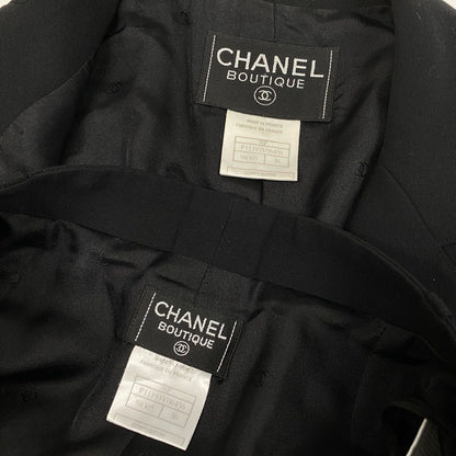 Chanel Style Up Jacket Pants Set 36 Black — view 7