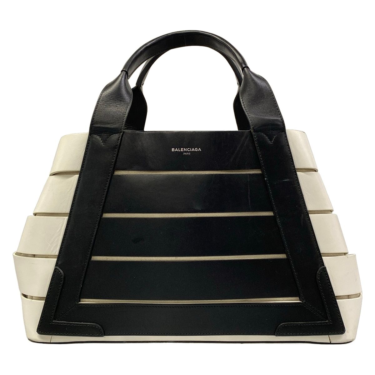 Balenciaga Tote Bag Marine Black Leather