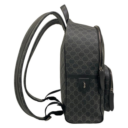 Gucci Backpack GG Plus Supreme Black Dark Gray Leather — view 2