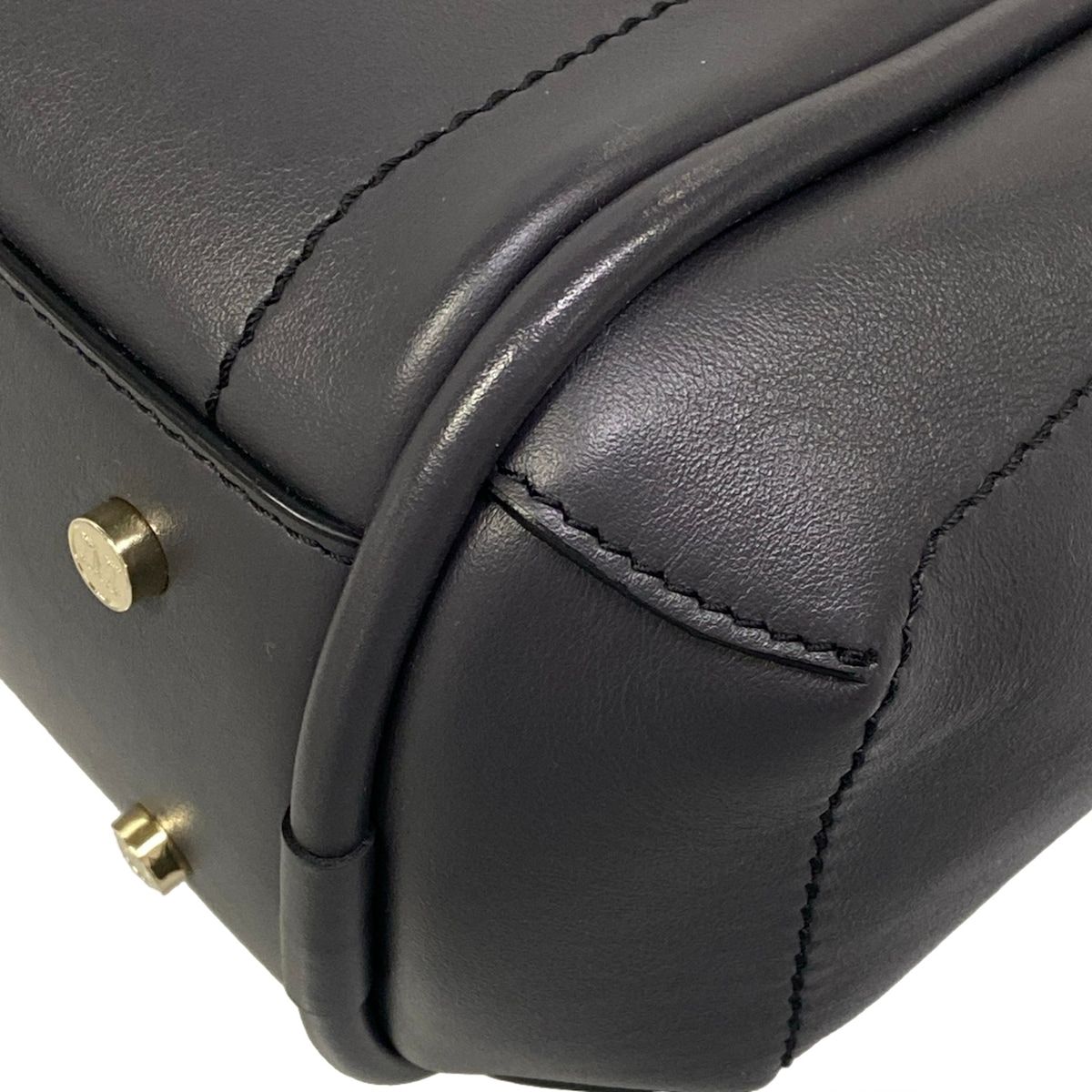 Max Mara Tote Bag Extra Small Leather Marine Dark Gray — view 6