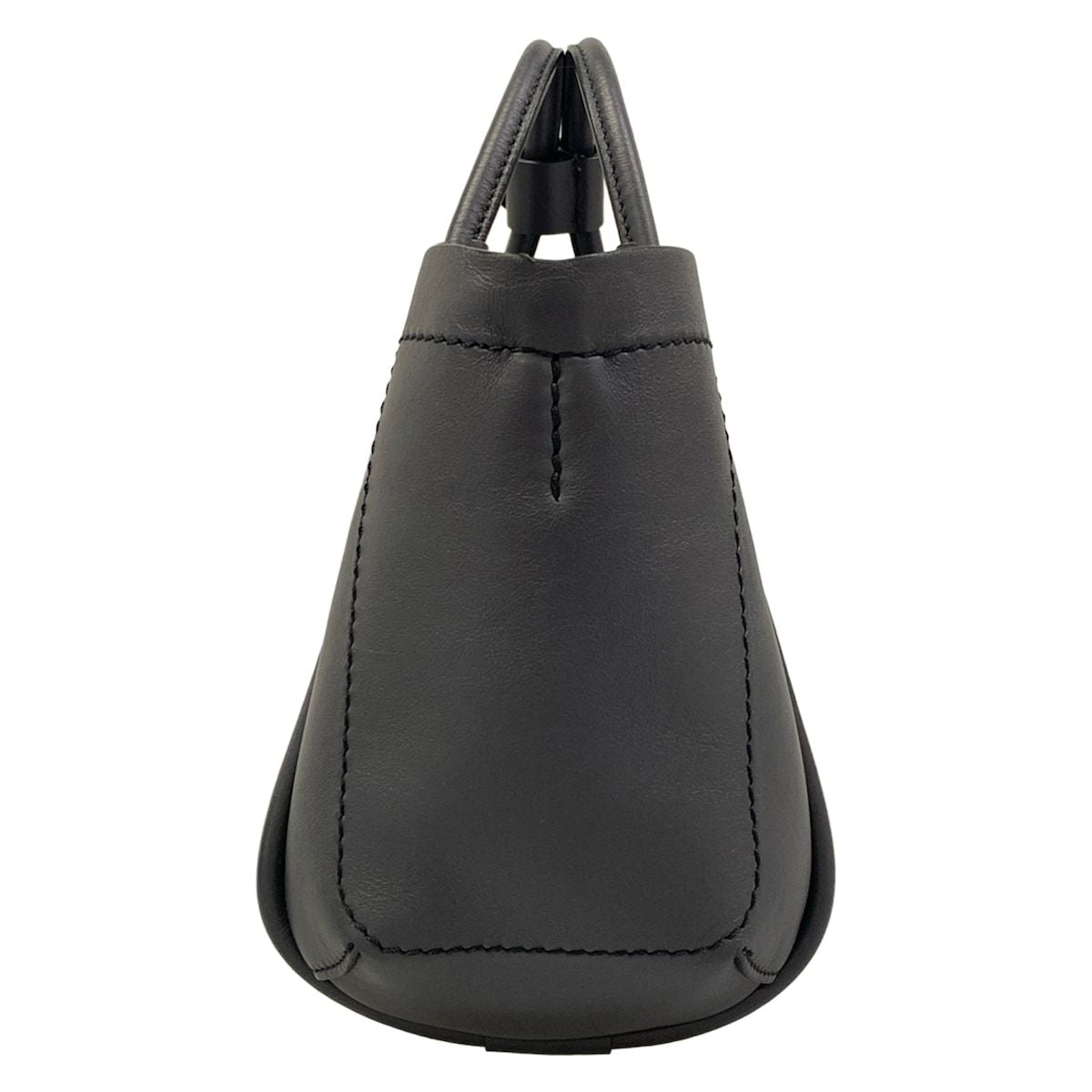 Max Mara Tote Bag Extra Small Leather Marine Dark Gray — view 2