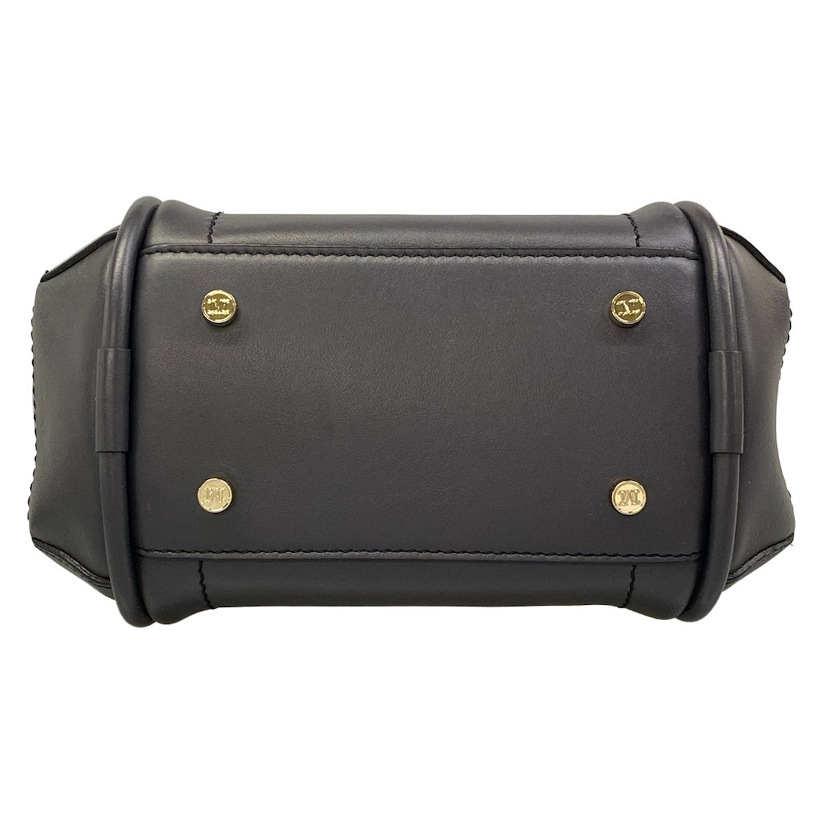 Max Mara Tote Bag Extra Small Leather Marine Dark Gray — view 5