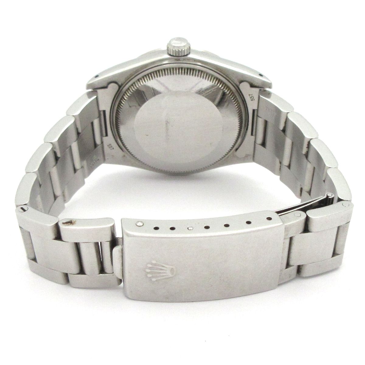 Rolex Watch Oyster Perpetual Date SS Plastic Crystal 13 Frames Silver — view 6