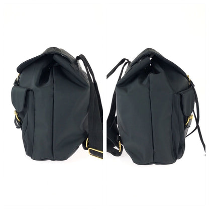 Versace Vintage Medusa Black Gold Nylon Backpack — view 6