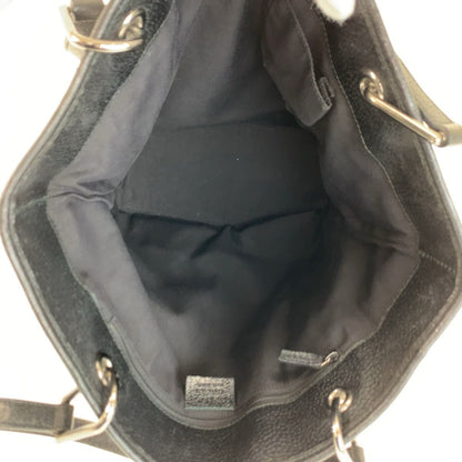 Gucci Black Silver GG Canvas Tote Shoulder Bag — view 8
