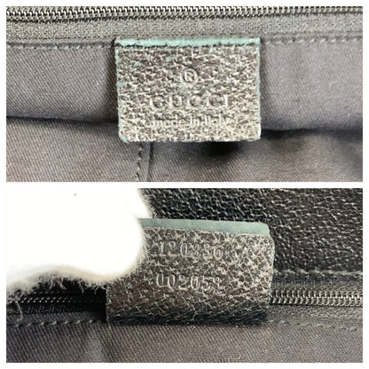 Gucci Black Silver GG Canvas Tote Shoulder Bag — view 3