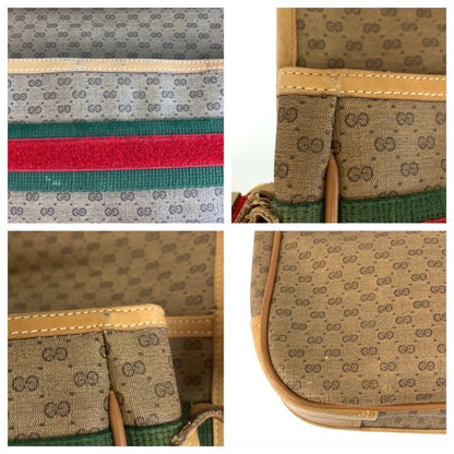 Gucci Vintage Micro GG Sherry Line Beige Supreme Canvas 019 43 Shoulder Bag — view 6