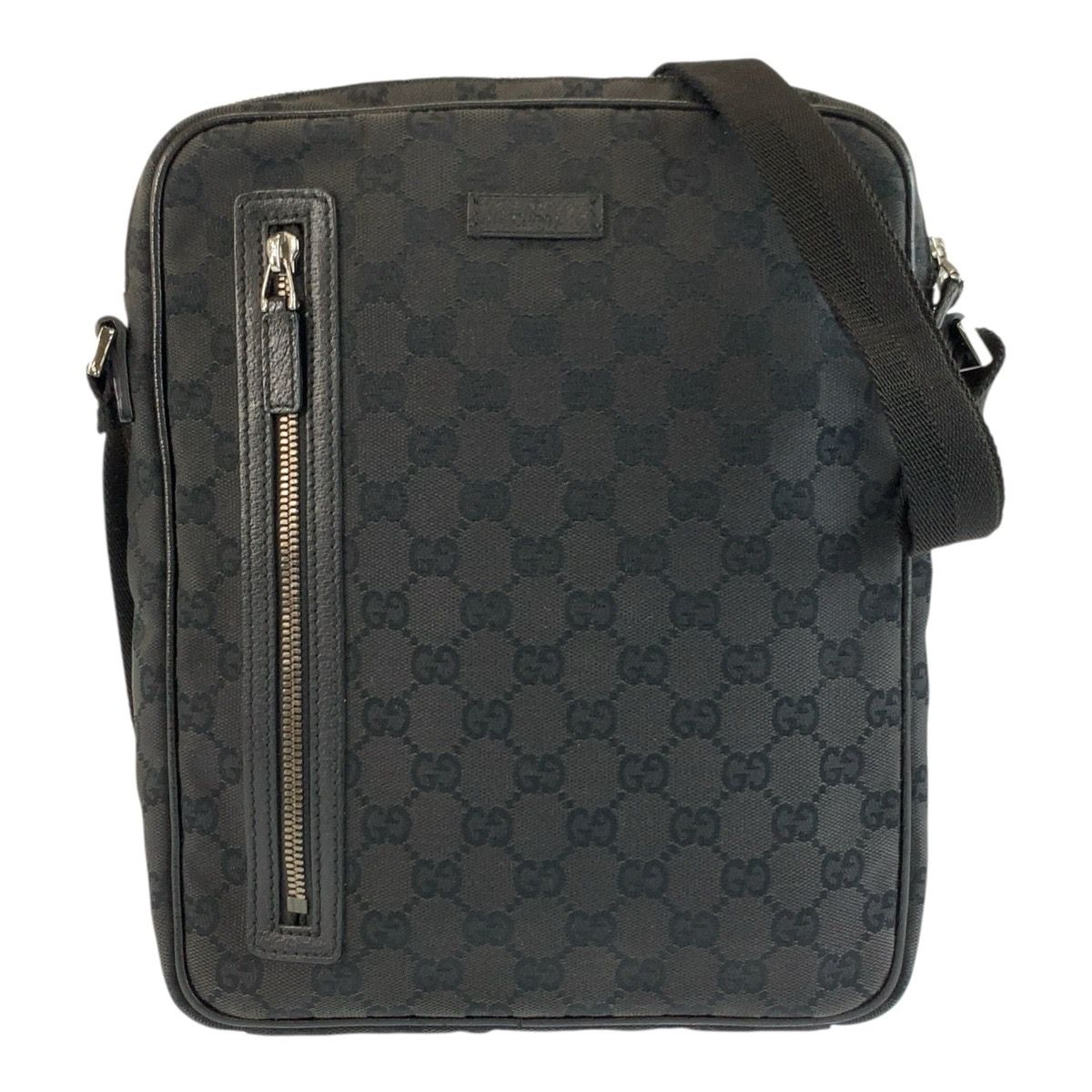 Gucci Black GG Canvas Shoulder Bag