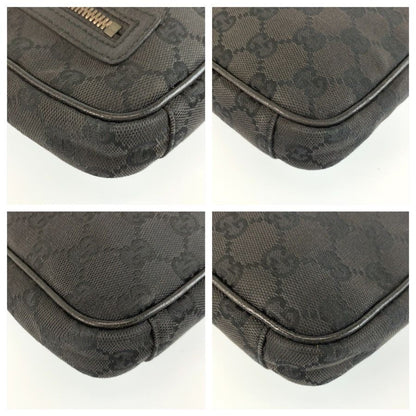 Gucci Black GG Canvas Shoulder Bag — view 4