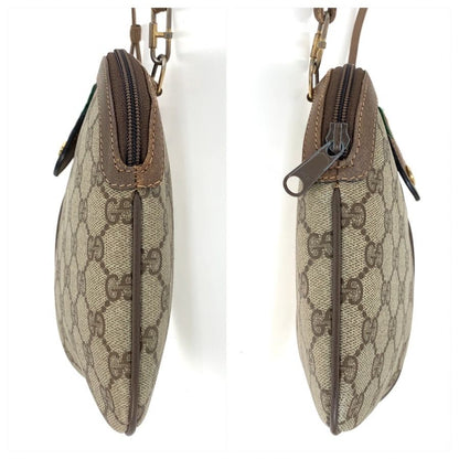 Gucci Vintage Sherry Line Beige GG Supreme Canvas 904 02 Shoulder Bag Pochette — view 7