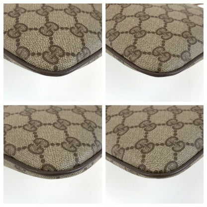 Gucci Vintage Sherry Line Beige GG Supreme Canvas 904 02 Shoulder Bag Pochette — view 4