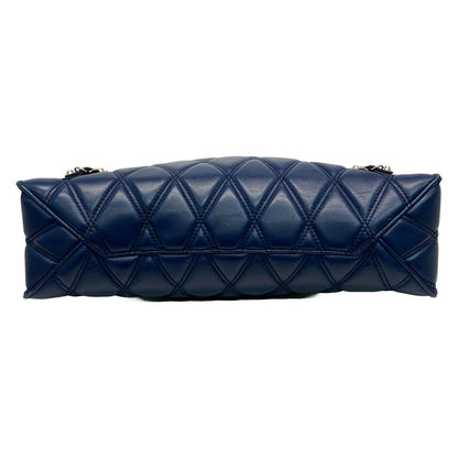 Balenciaga Clutch Navy Quilted Leather — view 5