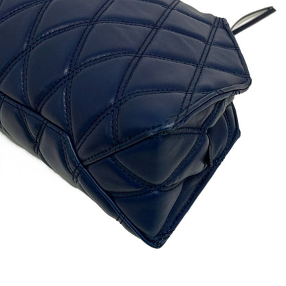 Balenciaga Clutch Navy Quilted Leather — view 6