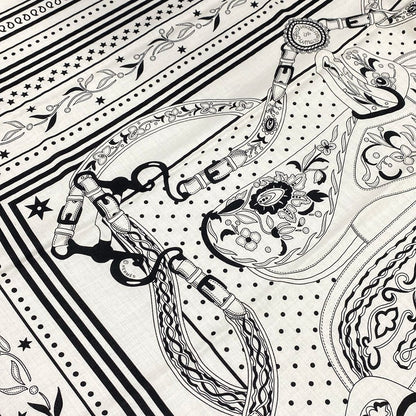 Hermes Shawl Carre Geant 140 White Festival Des Amazones Amazon Cashmere Silk — view 5