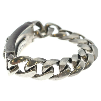 Chrome Hearts ID Floral Cross ID Classic Link Bracelet Silver — view 4
