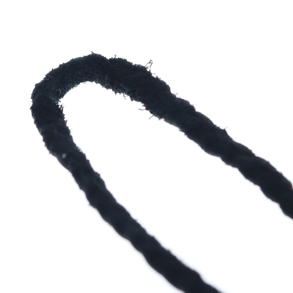 Chrome Hearts Leather Braid Scroll Blade Necklace Black Silver — view 3