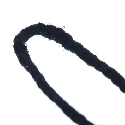 Chrome Hearts Leather Braid Scroll Blade Necklace Black Silver — view 3