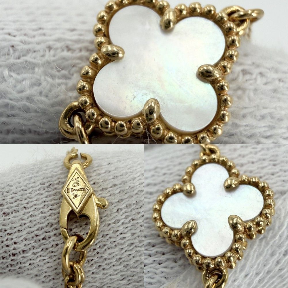 Van Cleef & Arpels For Bre Sweet Alhambra Star Gold Mother of Pearl Vintage — view 4