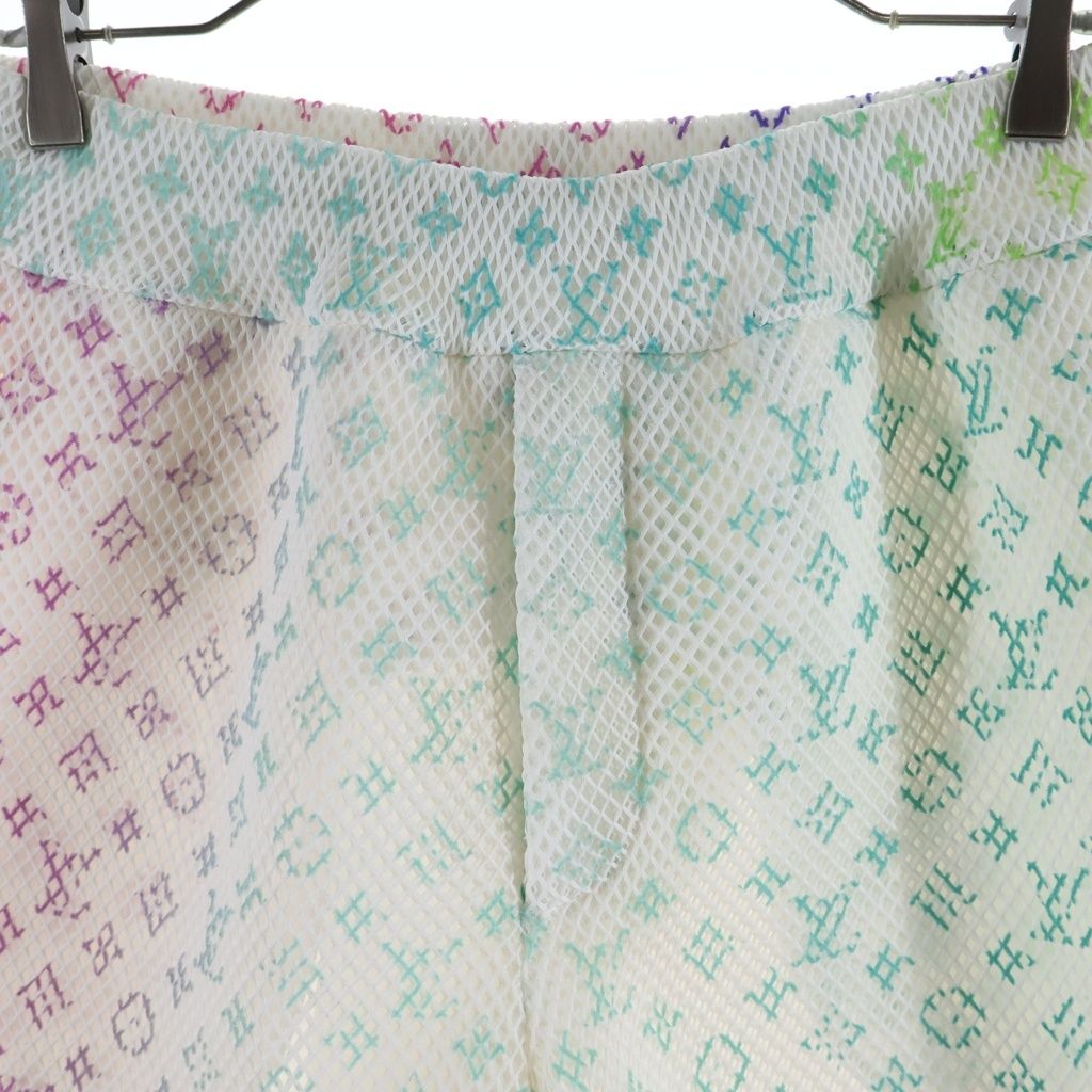 Louis Vuitton Gradient Monogram Mesh Shorts Multi — view 3