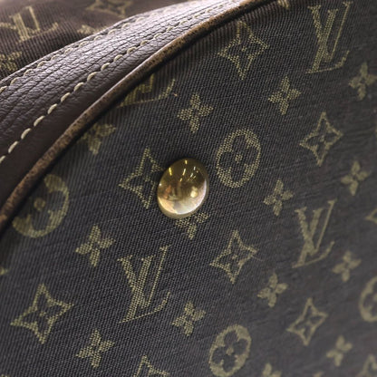 Louis Vuitton Monogram Mini Lin Bucket PM Tote Handbag Brown Leather Gold — view 6