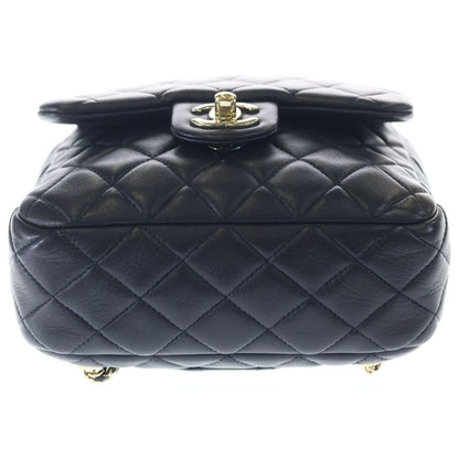 Chanel Quilted Drawstring Backpack Black — view 4
