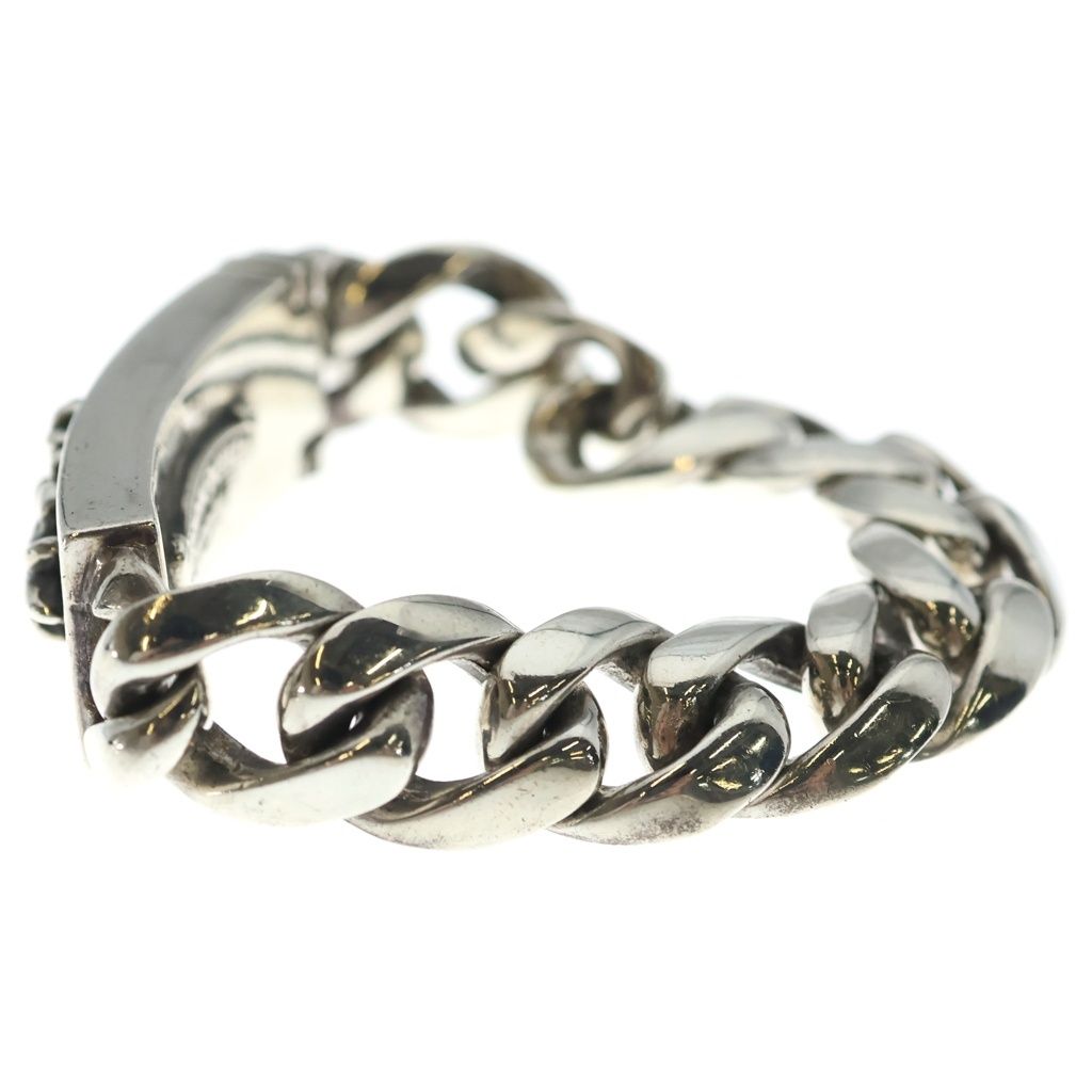 Chrome Hearts ID Floral Cross ID Classic Link Bracelet Silver — view 4