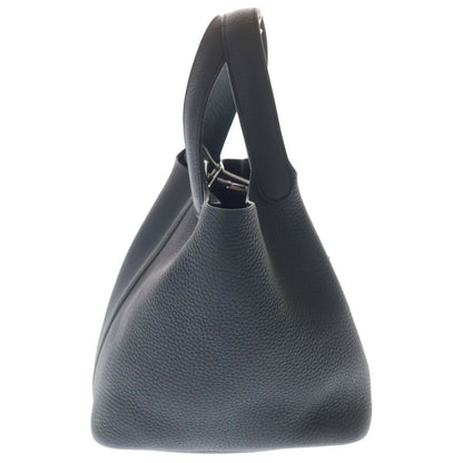 Hermes Picotin Lock PM Noir Taurillon Clemence Cadena Key Handbag — view 3
