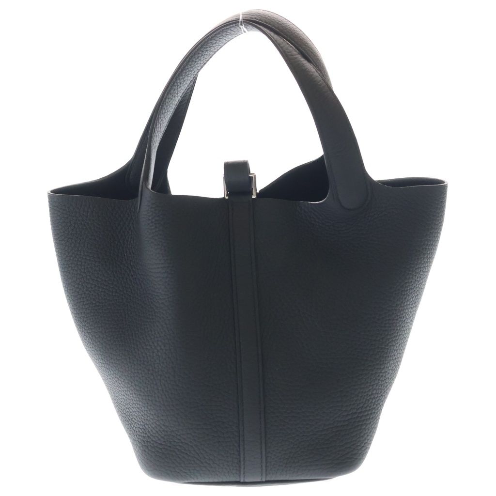 Hermes Picotin Lock PM Noir Taurillon Clemence Cadena Key Handbag — view 2