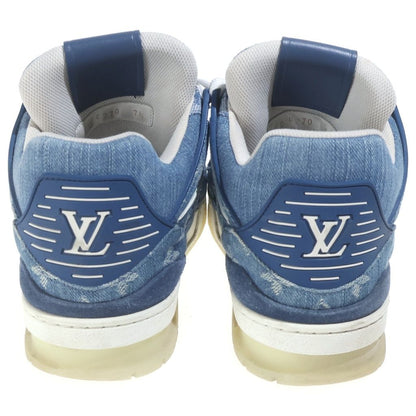 Louis Vuitton Monogram Denim LV Trainers Blue Sneakers — view 3