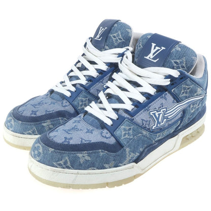 Louis Vuitton Monogram Denim LV Trainers Blue Sneakers — view 2